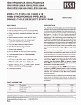 DataSheet IS61LPS25672A pdf